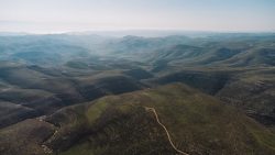 aerial view of green mountains during daytime